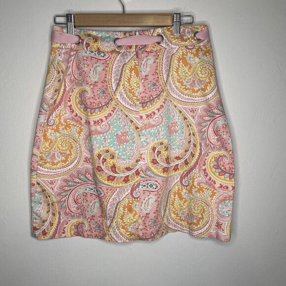 VTG Bamboo Traders‎ Paisley Spring GardenParty Boho Floral Stretch  Skirt10P - Picture 3 of 13